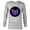 Athletic Heather, variant on Marvel Hawkeye Purple Arrow Logo - Long Sleeve T-Shirt for Men – Customized-Black