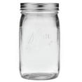 Kerr Quart Canning Jars, Wide Mouth, 32 oz, Lids & Bands, BPAFree, 12