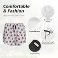 thumbnail image 6 of Haiem Hand Drawn Strawberry Women's 2 in 1 Running Shorts - Lightweight Athletic Workout Gym Yoga Breathable Sports Shorts Liner with Phone Pockets-Small, 6 of 9
