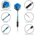 thumbnail image 3 of 2 Sets of Professional Tungsten Darts Set Steel Accessory Set For Indoor Games, 6 Pack Steel Tip Darts, Professional, 3 of 7