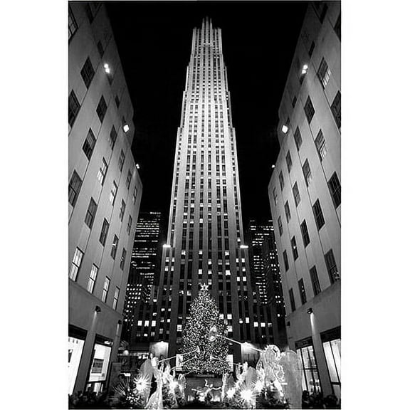 Trademark Art "Rockefeller Night" Canvas Art by Yale Gurney