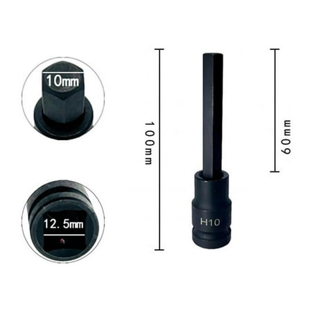 

1/2 Socket Wrench Adapter Hex Head Socket Ratchet Wrench Adapter 100mm