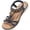 Blue, variant on Bohemian Women's Sandals, Casual Beaded Flat Sandals for Women, Summer Beach Shoes with Comfortable Elastic Ankle Strap