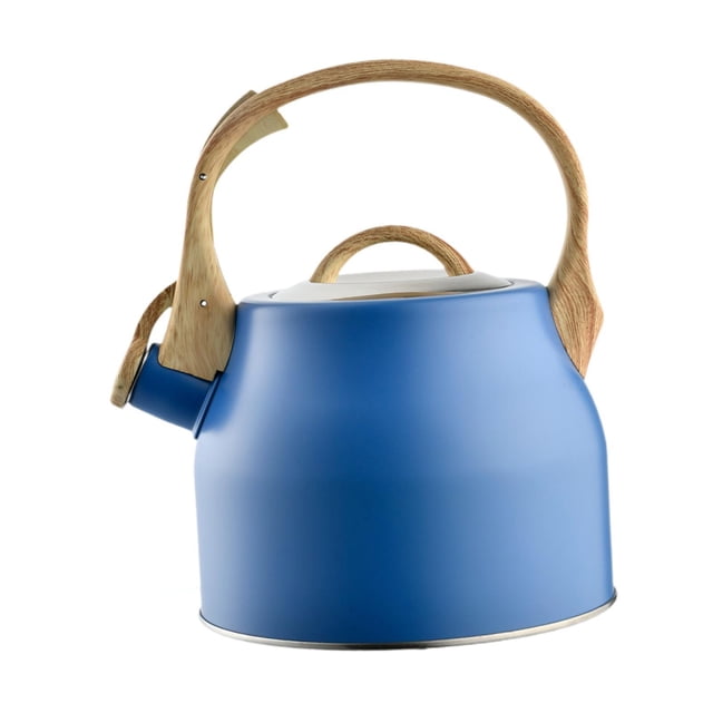 simhoa Stainless Steel Whistling Tea Kettle Portable Teapot for Dorm Tea Maker Home Blue