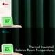 thumbnail image 3 of Cortinas opacas MIULEE Hunter Green de 40 x 84 cm, 2 paneles, 3 of 8