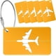 thumbnail image 1 of Luggage Tags for Suitcases, 6 Pack Luggage Labels Aluminium Alloy Suitcase Tags with Steel Loop for Travel Baggage Identity ID Labels (Gold), 1 of 5