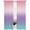 Purple, variant on Pink Purple Teal Ombre Cream Semi Sheer Window Curtains 108 Inches Long, Modern Abstract Art Aesthetics Rod Pocket Voile Chiffon Curtain Light Filtering Drapes for Living Room, 52"x108", 2 Panels