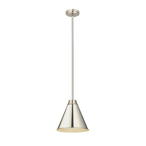 Z Lite 6011P12-PN Eaton Collection 1 Light Pendant, Polished Nickel