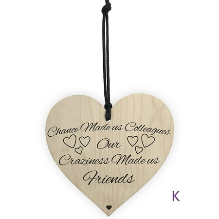 Yilegou Wooden Hanging Gift Plaque Pendant Family Friendship Love Sign Wine Tags Decor