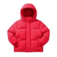 thumbnail image 4 of XXWXYD Kids Korean Style Thickened White Down Hooded Jacket, Warm Winter Coat for Boys Girls, Big Children Padded Outerwear Autumn, 4 of 9