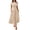 Apricot, variant on EASYBRA Womens One Shoulder Maxi Dress Sleeveless Elastic Waist A Line Summer Dress with Pockets