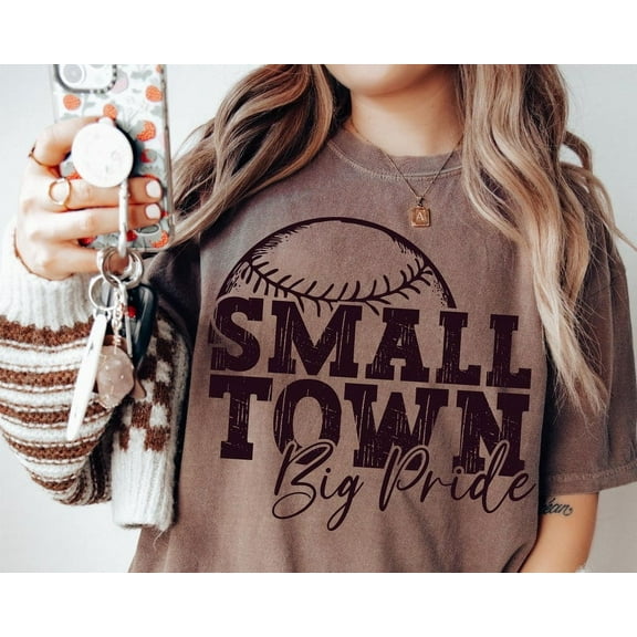 Small Town Big Pride Shirt, Baseball Game Day Shirt, Small Town Pride Tee, Digital File for Cricut
