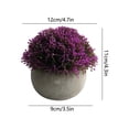 thumbnail image 3 of pstuiky Artificial Floral Arrangement In Ceramic Pot Faux Flowers Tabletop Decor for Living Room Office Desk, 3 of 6
