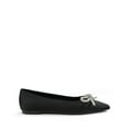 thumbnail image 2 of **Dream Pairs Women’s Pointed-Toe Flats – Slip-On Rhinestone Bow Flats with Latex Insole**, 2 of 7