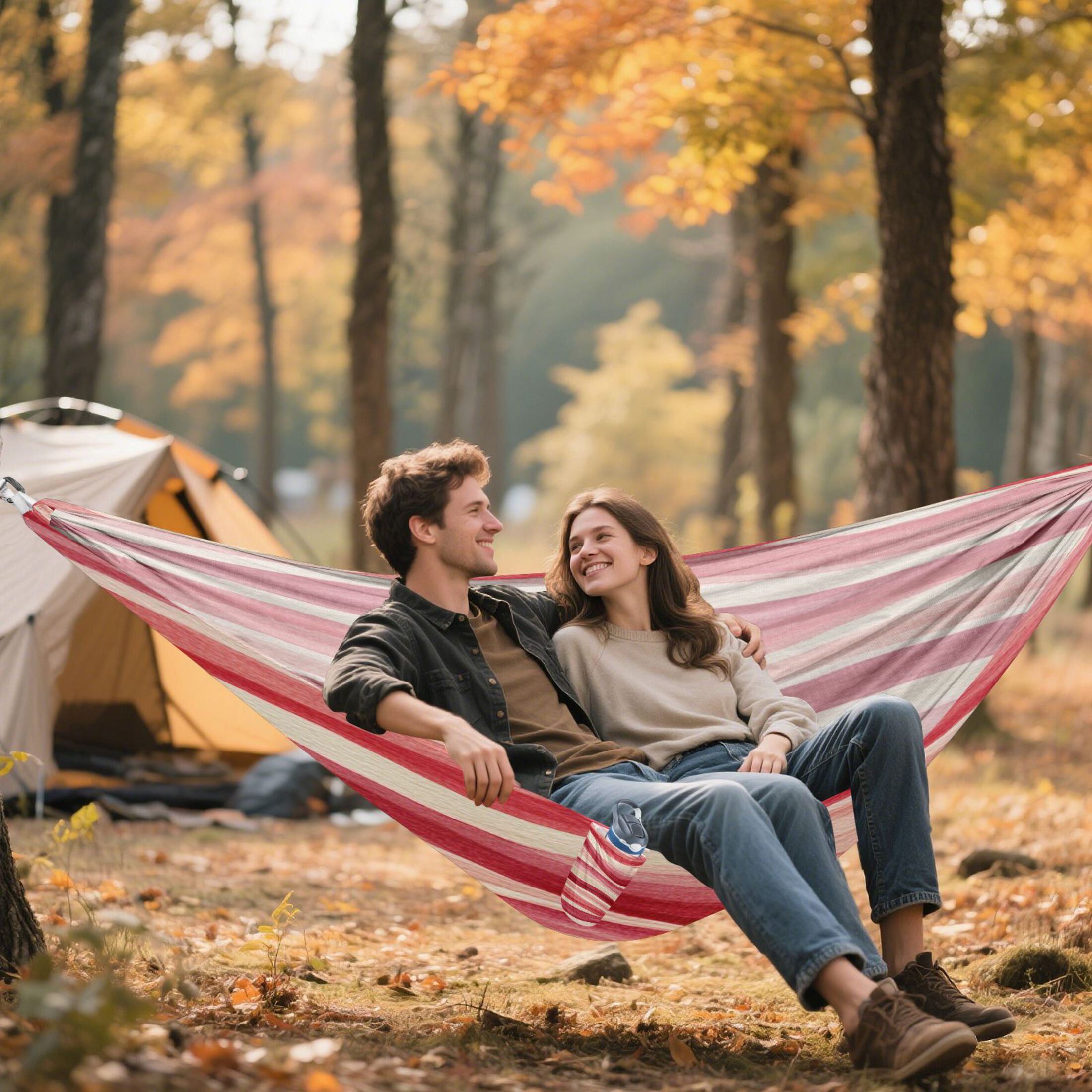 Hammock Camping Hammock Nylon Portable Hammock Travel Camping Hammock Coral Waves Wavy Stripes