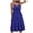 Blue, variant on Summer Summer Dresses for Women Plus Size Dress Boho Dress Sundresses Beach Dresses Sleeveless Sling Dress A Line Spaghetti Strap Sundresses Pleated with Pockets