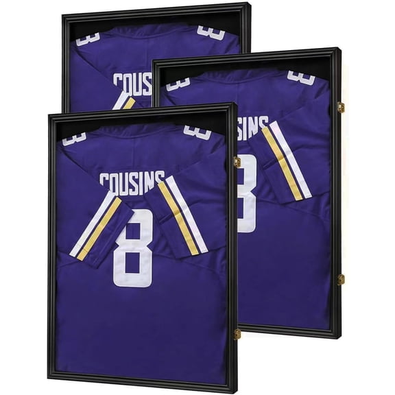 Jersey Frame Display Case Shadow Box Lockable with UV Protection for Baseball Basketball Football Soccer Hockey Sport Shirt