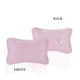 thumbnail image 4 of Almohada de baño para bañera, antideslizante, transpirable, suave, cómodo soporte para la cabeza y el cuello, lavable a máquina, 2 ventosas (rosa claro) JFHHH pequeña, 4 of 5
