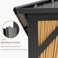 thumbnail image 6 of Twister.CK 10x12ft Hardtop Double Roof Gazebo, Water-Resistant, with Netting and Curtains, for Outdoor Patio, Lawns, Khaki, 6 of 8