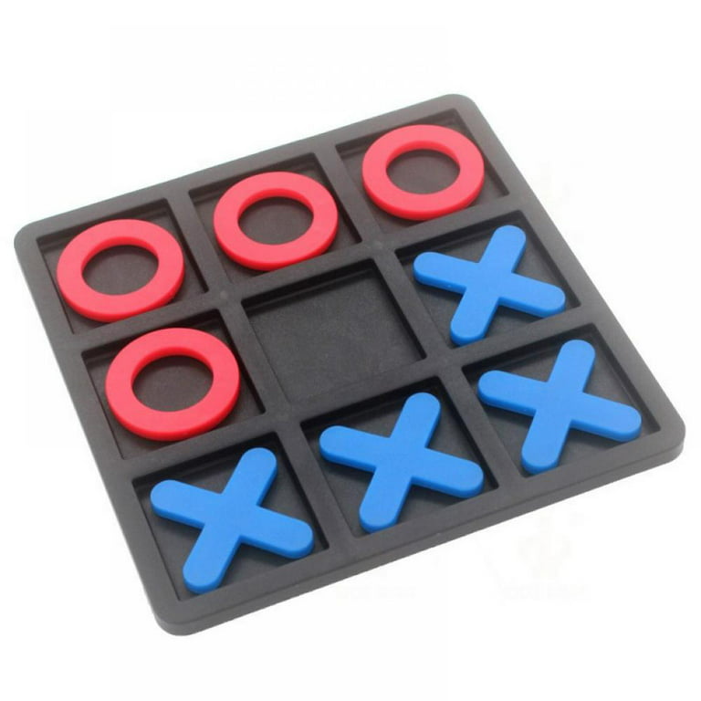 Tic Tac Toe Board Game 5.91 x 5.91 Tic Tac Toe Table Game Resin XOXO Board  Game Early Education Toys 2 Players Portable Tabletop Board Game for