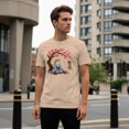 thumbnail image 3 of Smartprints Kanji Frog Under Cherry Blossoms Men's T-Shirt Natural, Cotton, S, 3 of 4