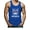 Meowica / Aqua, variant on Meowica Men's Singlet - 4th of July Tank Top - Funny Patriotic Cat Graphic Print - Ideal Independence Day Apparel - Great Gift for Men who Love Cats and America - Small Blue