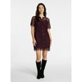 thumbnail image 2 of Time and Tru Women's Mini Lace Shirtdress, Sizes XS-XXXL, 2 of 5
