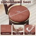 thumbnail image 2 of Kadyn Swivel Barstools Set with High Backs and Footrests, 26 Inch Counter Height Stools for Home Bar, Kitchen with Supportive Backrest, Brown, 2 of 6