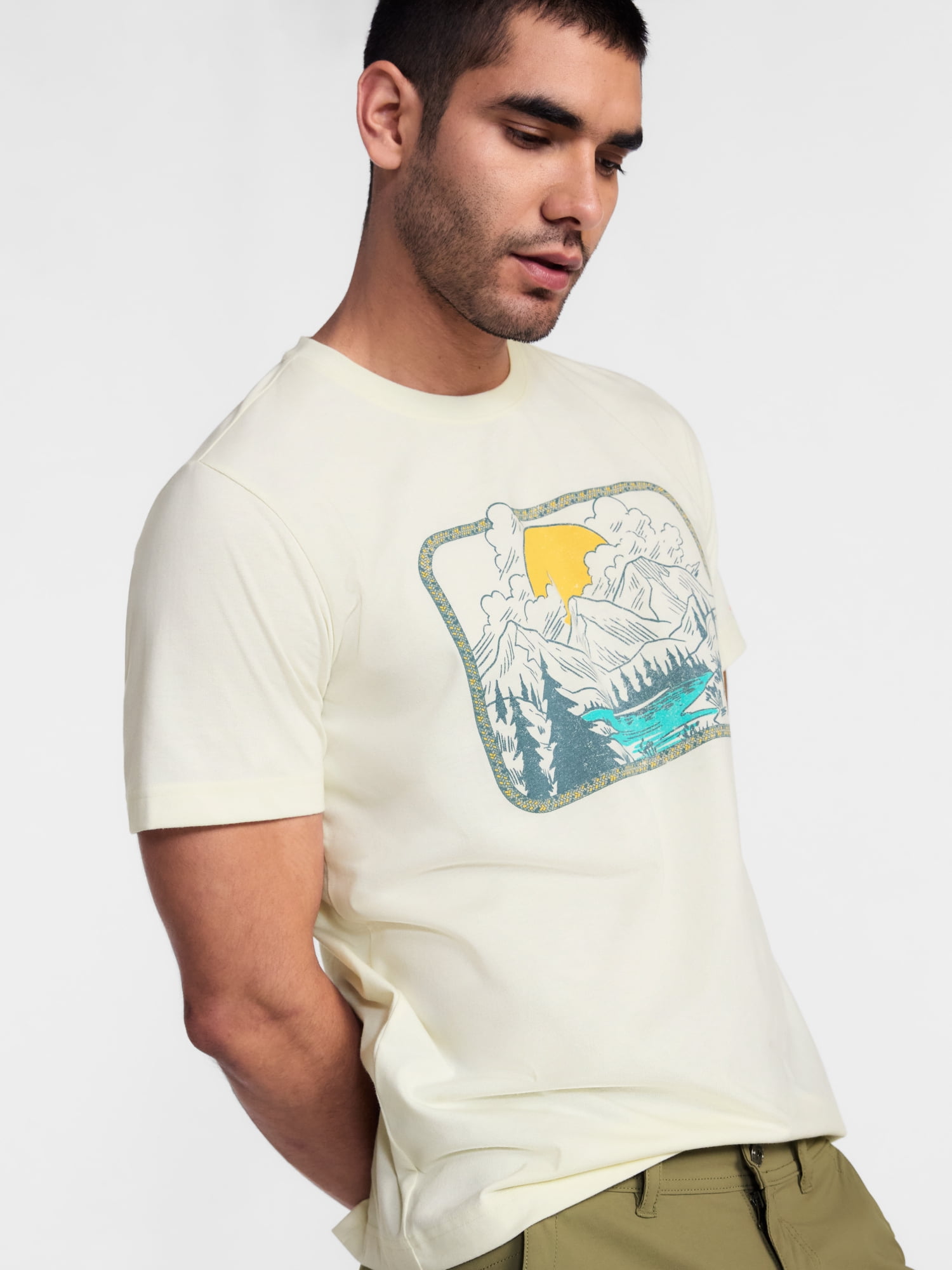 Ozark Trail Men's Active Graphic Tee with Short Sleeves, Sizes S-3XL
