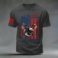 thumbnail image 6 of USA Navy 250th Anniversary Gifts Men American Flag 250th Anniversary Commemorative Tee Crew Neck Loose Fit Daily Tee (Dark Gray,XL), 6 of 6