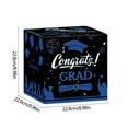 thumbnail image 3 of 2025 Graduation Card Box - 8.9x8.9x8.9in Class Of 2025 Party Decorations, Foldable Cardboard Congrats Grad Gift Holder (Blue)​, 3 of 6