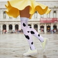 thumbnail image 4 of unbranded 1Par Medias Hasta Con Estampado De Vaca En Material Transpirable Y Cómodo, 4 of 7