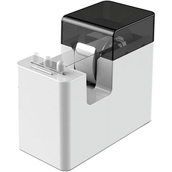 Tape dispensers Smart Electrical Auto Tape Dispenser Stationery for Office Gift Supplies (Color : White, Size : 121x60x104 mm)
