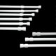 thumbnail image 3 of 6 Pack Tension Rods, Adjustable Spring Cupboard Bars Rod Curtain Rods White, 3 of 5