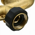 thumbnail image 5 of TOPRenddon 4 Way Brass Hose Splitter, 4 Way Hose Connector and Garden Hose Adapter for Outdoor Faucet Use, Heavy Duty Fittings to Connect to Outside Water Hose Bib, Multi Valve, 5 of 6