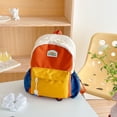 thumbnail image 2 of Weebloom Cute School Backpack For Toddler Boys Girls Color Block Cute Kindergarten Schoolbag Casual Lightweight Travel Backpack Bookbag Preschool Elementary Yellow, 2 of 8
