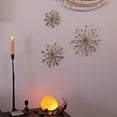 thumbnail image 4 of Zeckos Gold Metal Teardrop Starburst Wall Hangings Art Set of 3, 4 of 8