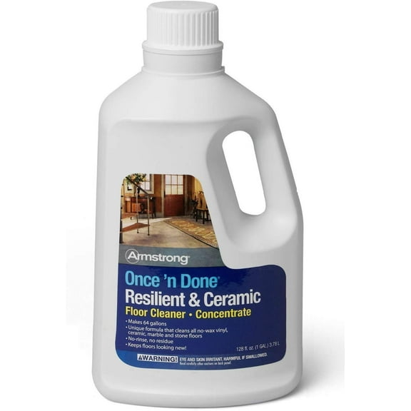 Armstrong Once and Done Resilient & Ceramic Floor Cleaner Concentrate 1 Gallon