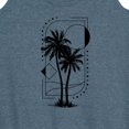 thumbnail image 3 of Instant Message - Geometric Palm Tree Scene - Women's Racerback Tank Top, 3 of 6