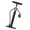 Black Straight Pedal, variant on YAHHU Black Flat Portable Cycling Air Pump with Metal Foot Base Multi Functional 160 PSI Tire Inflator for Bikes Cars