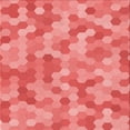 thumbnail image 1 of Ahgly Company Tapis d'Intérieur Lavables en Machine, Carrés, Rouge Rubis Transitionnel, 5' Carré, 1 of 7