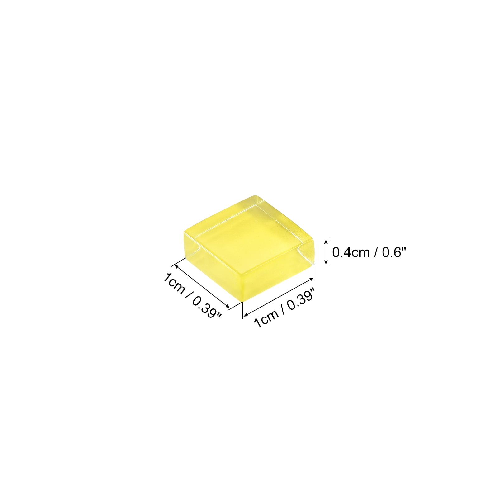 Uxcell Micro Glass Tiny Mini Mosaic Tile Bright Yellow 440 Pack