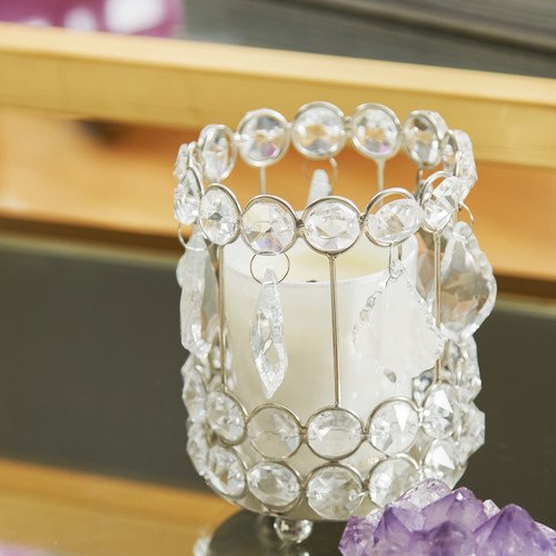 Mega Sparkle Crystal Gems Candle Holder
