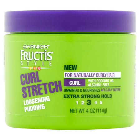 Garnier Fructis Style Curl Stretch Loosening Pudding, For Naturally Curly Hair, 4 (Best Styling Products For Curly Hair)