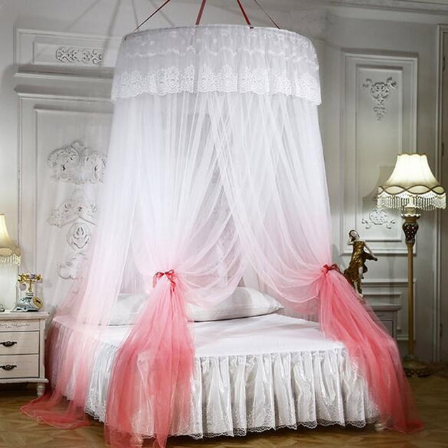 Jusqu'à 65 % de Réduction sur les Grands Rideaux Anti-Moustiques en Dôme de Couleur Romantique