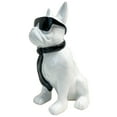 thumbnail image 3 of French Bulldog Statue, Resin Dog Statue Decoration, Modern Bulldog Figurines with Scarf Glasses, Home Decor Statue for Living Room, Bedroom, Coffee Table, 3 of 9