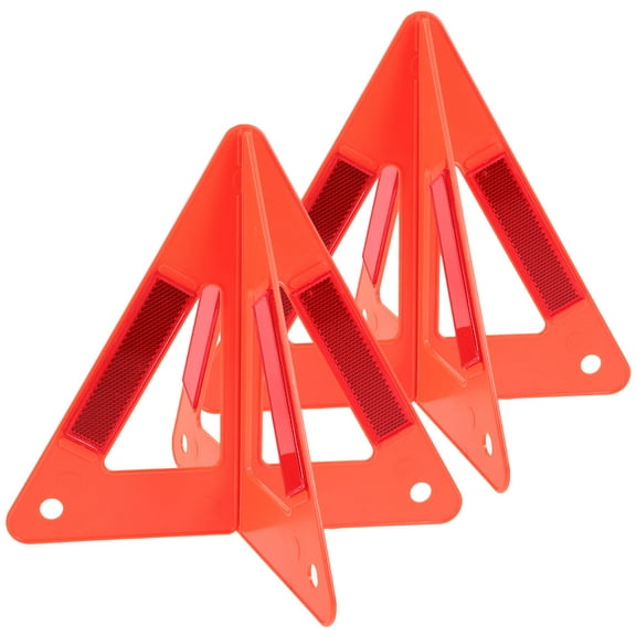 USHOBE Red Warning Triangle 2Sets For Emergency Traffic And Roadside Assistance