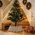 thumbnail image 4 of Woven Rattan Christmas Tree Collar Basket, Multicolor, Style B, for living room, entryway, party and Christmas tree decor, 4 of 6