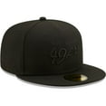thumbnail image 3 of Men's New Era San Francisco 49ers Black on Black Alternate Logo 59FIFTY Fitted Hat, 3 of 5