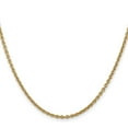 thumbnail image 2 of 14K Yellow Gold Cable Chain Styles Necklace 16 inch 2.2 mm Forzantine with Lobster Clasp, 2 of 4